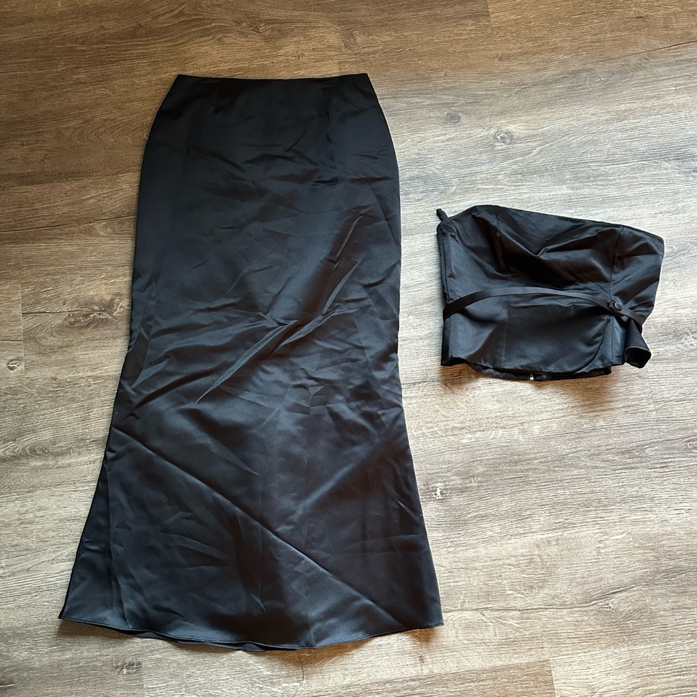 Moda International Black 2 Piece Formal Dress - Picture 5 of 7